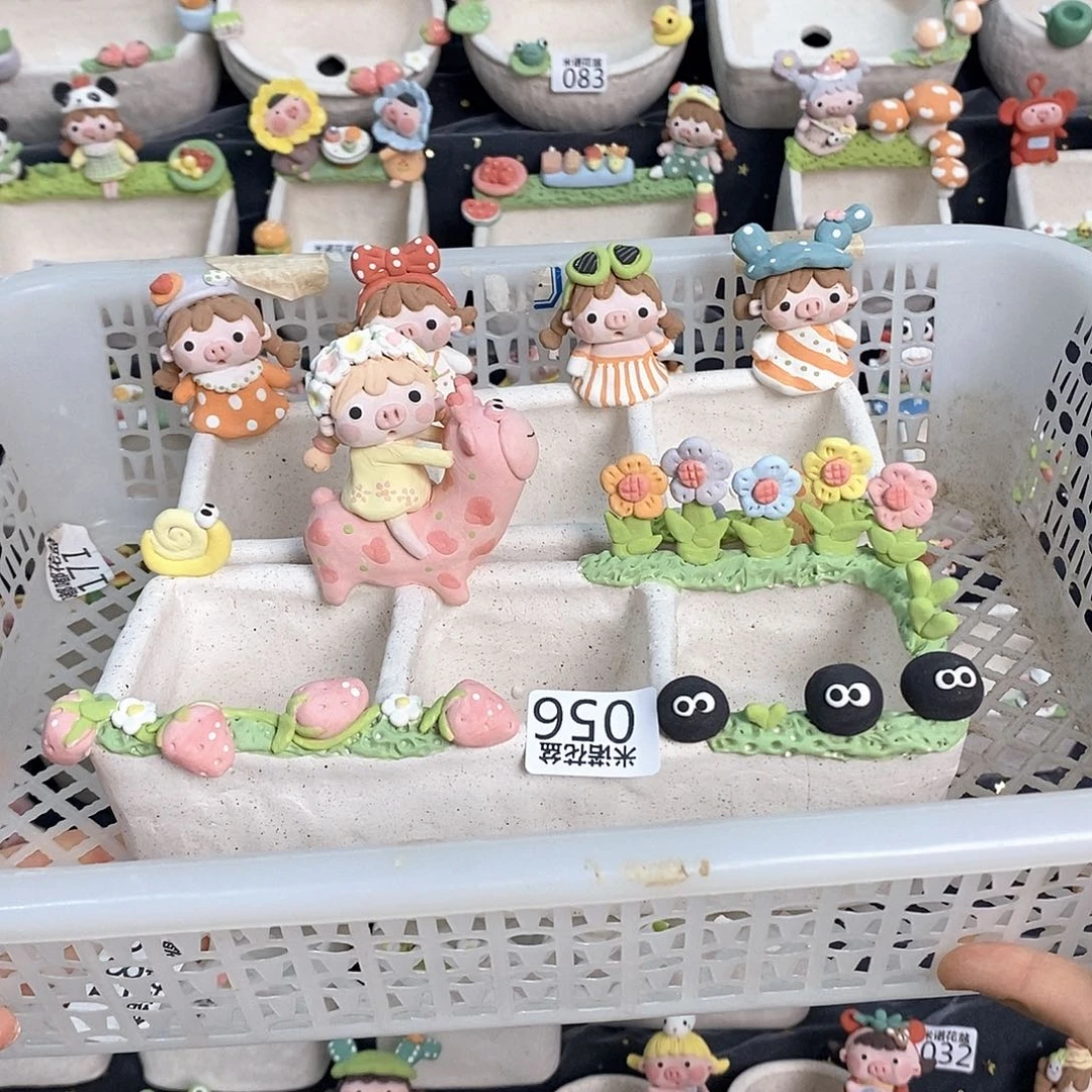 暖****O米诺多肉花盆056