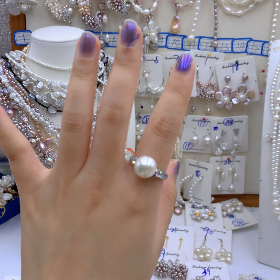 淡水珍珠颈饰银S925镶嵌