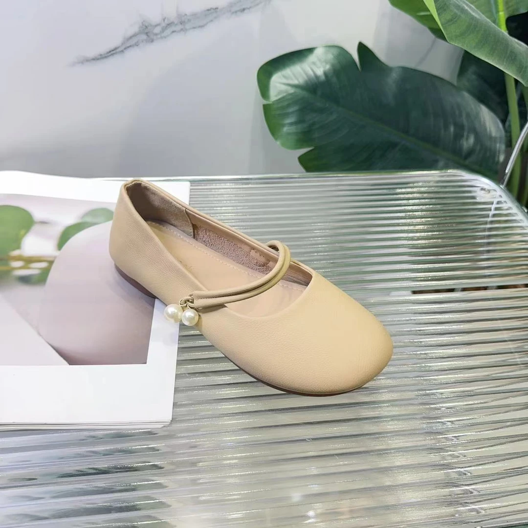 夏休闲款法式女新款百搭软底豆豆鞋单鞋605-27