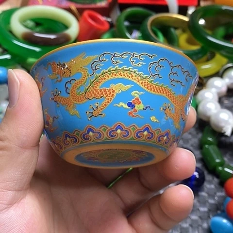 瓷片瓷器紫砂壶摆件