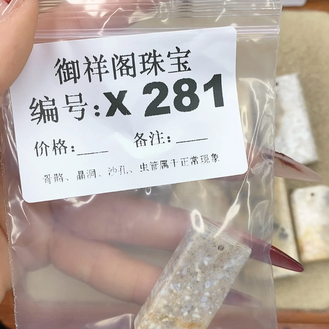 硅化珊瑚（珊瑚玉）颈饰未镶嵌?*?