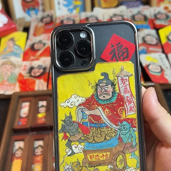 西***゛纯手绘钟馗文创画