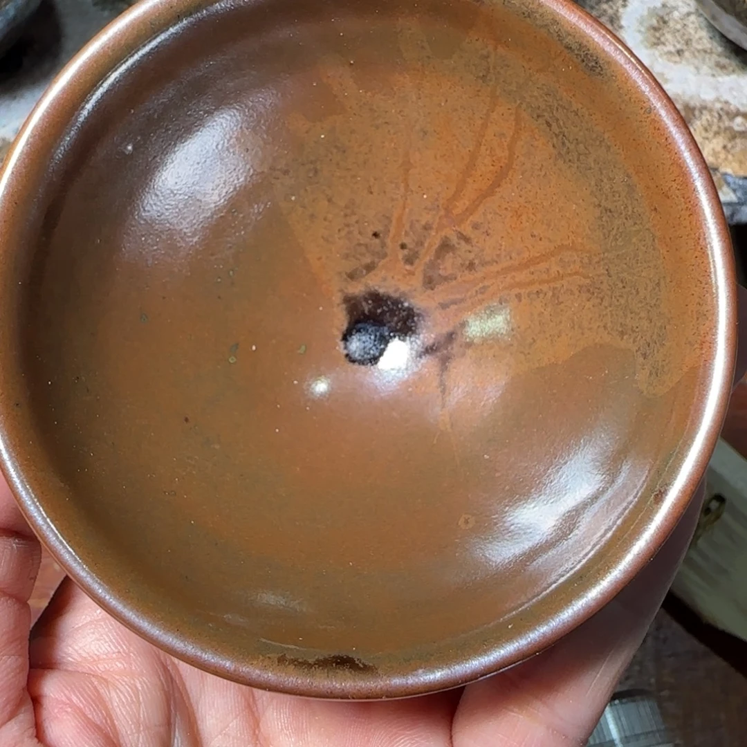 柴烧建盏茶盏茶杯67