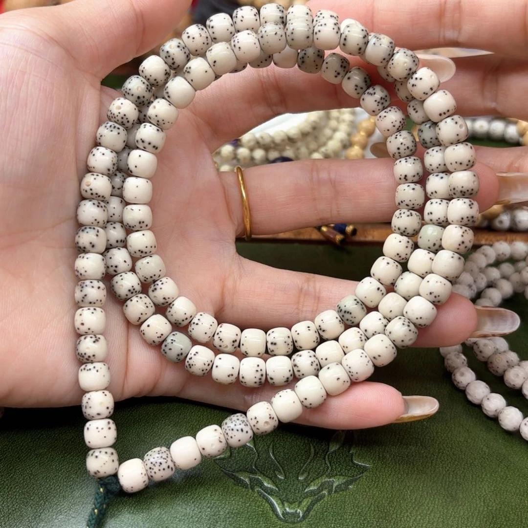 生***遇星月菩提手串7老型108❗️糯冰石玉料⚠️双金标⚠️