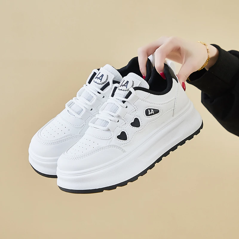 2025春季小白鞋新款韩版ins女学生厚底增高运动板鞋休闲鞋ZY1825