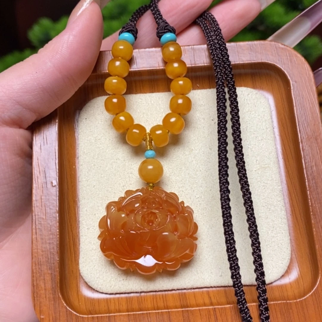 【闪购商品】蜜蜡颈饰未镶嵌项链