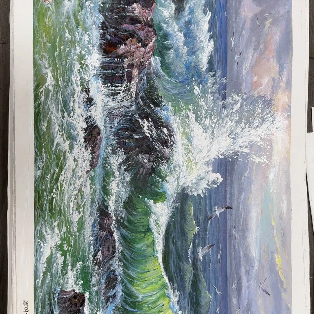 油画加油加油努力加油加油