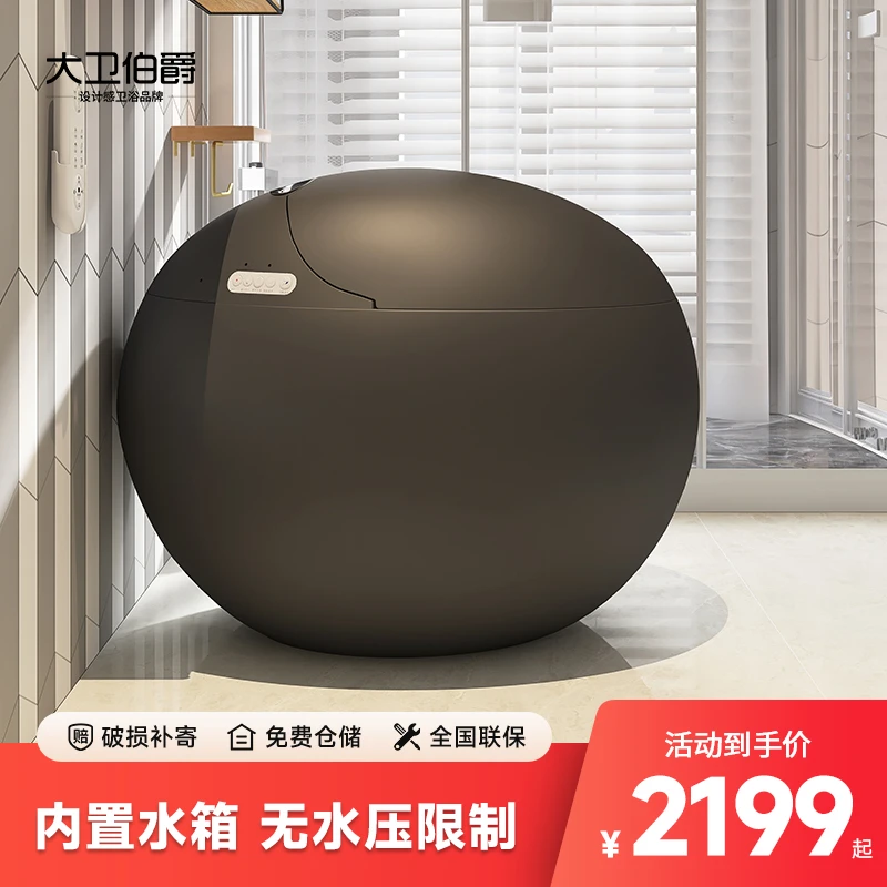 大卫伯爵【暮云黑】麒麟蛋智能马桶蛋形个性创意一体式全自动坐便器