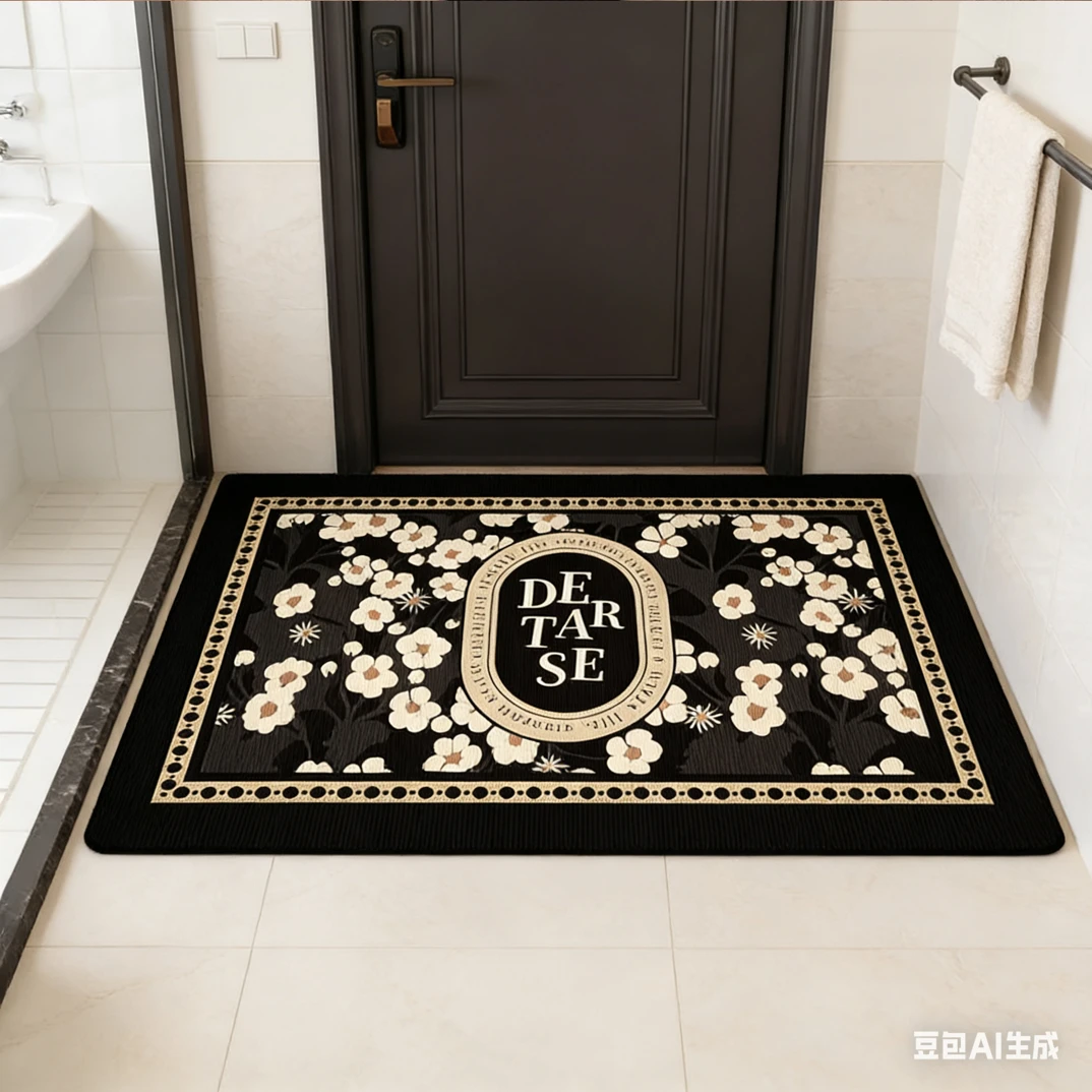 Q100-60*90卧室厨房厕所吸水速干地毯地垫卫生间耐脏易打理