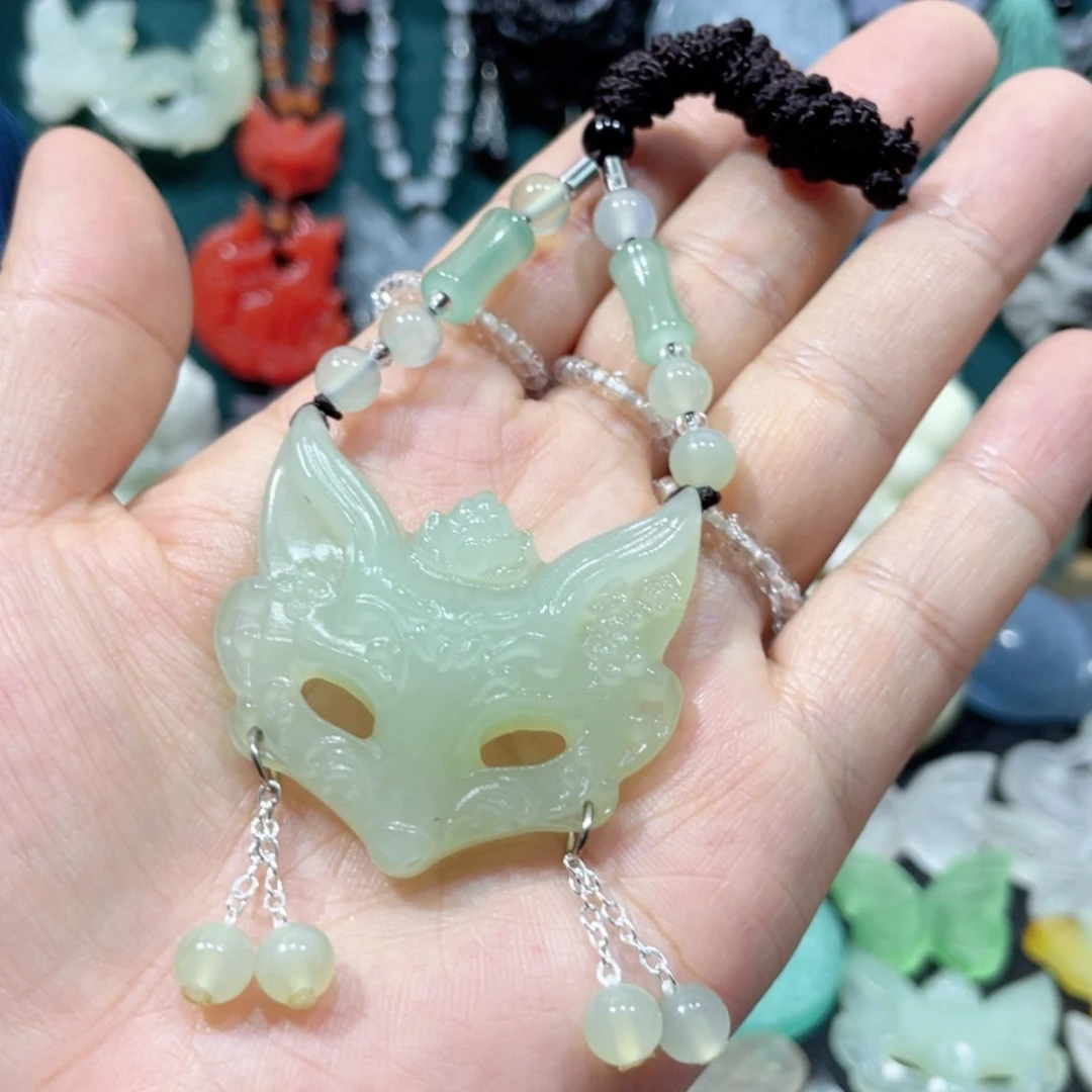 【闪购商品】未镶嵌岫玉颈饰36项链