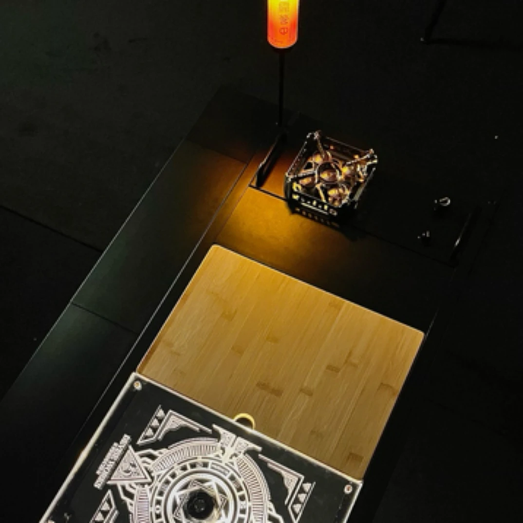 igt户外露营竹板桌实木质盒盖板储物箱露营箱楠竹木桌板竹制