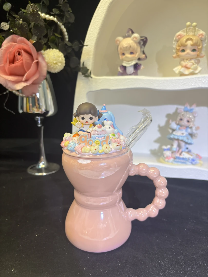 DIY奶油胶萌粒水杯