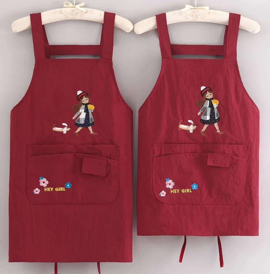 时尚洋气围裙厨房做饭居家上班工作服罩衣餐厅餐饮防水防污围腰