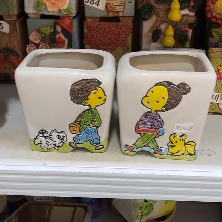 粗陶材质多肉花盆