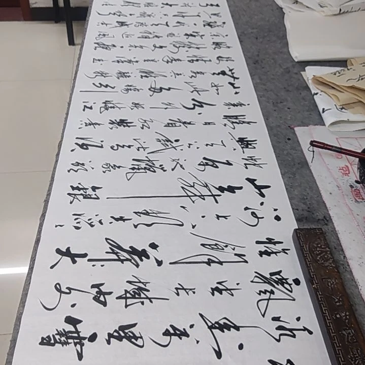 书法书法协会作品沁园春雪赠送一副观沧海