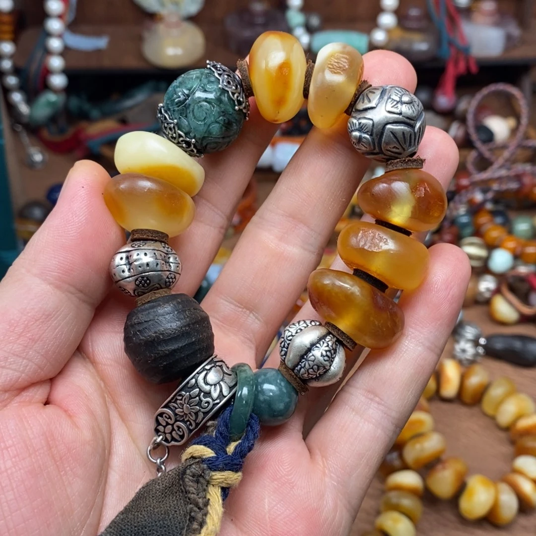 手链蜜蜡未镶嵌手串