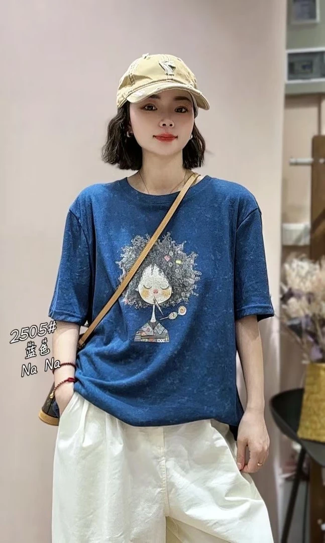 夏季必备款。套头休闲宽松减龊年轻T恤