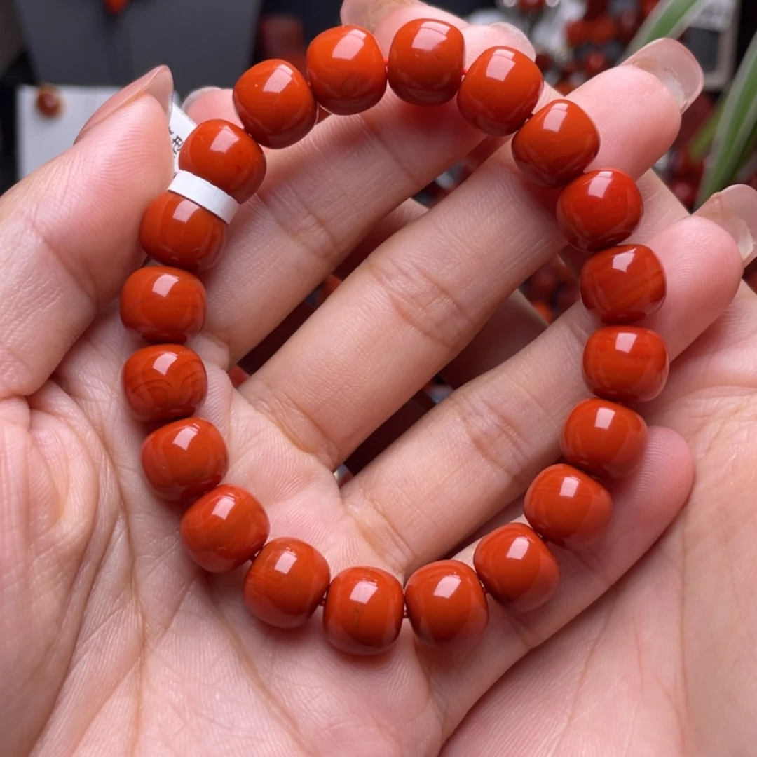 【闪购商品】南红玛瑙老型手串未镶嵌萌**?