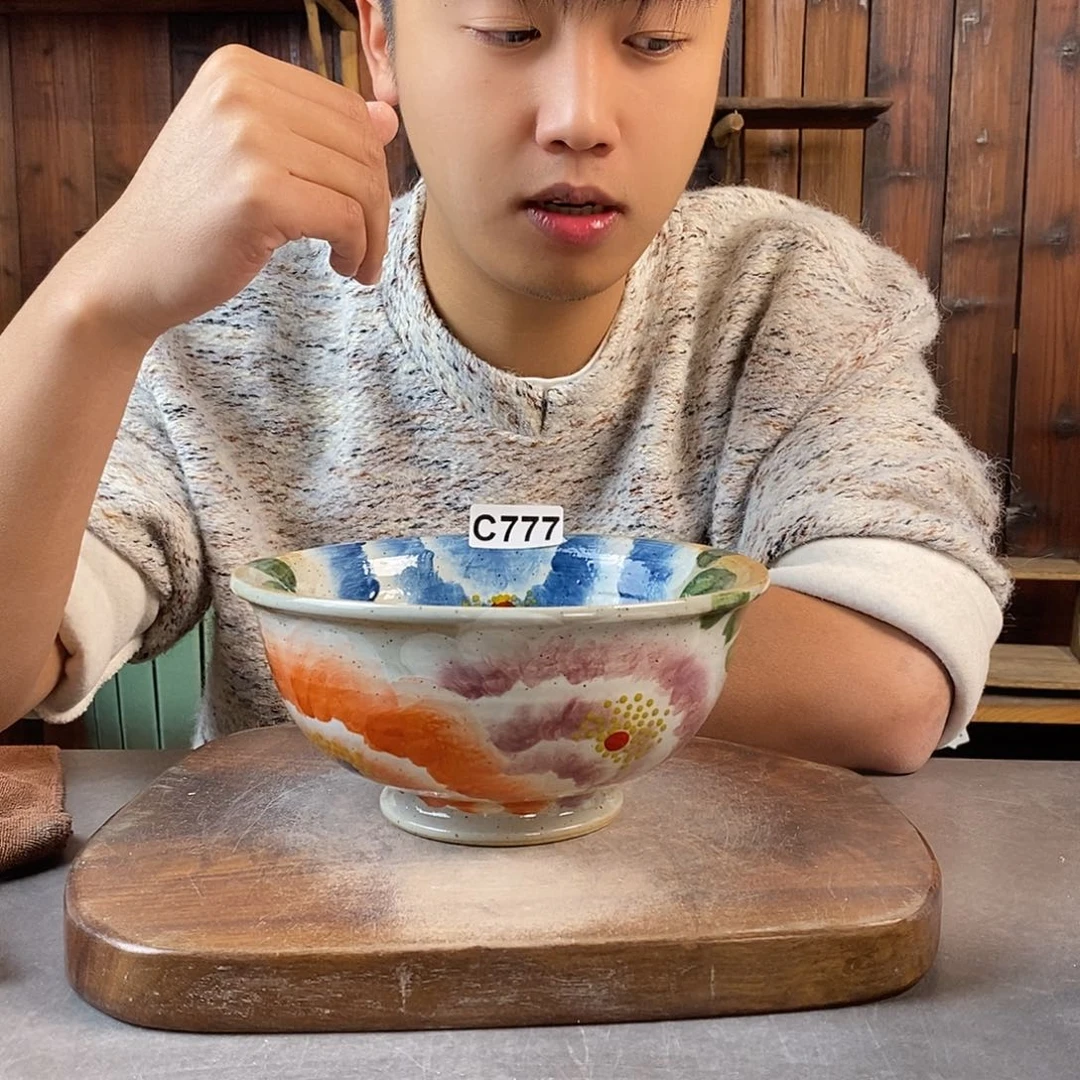 瓷片手工制作的777