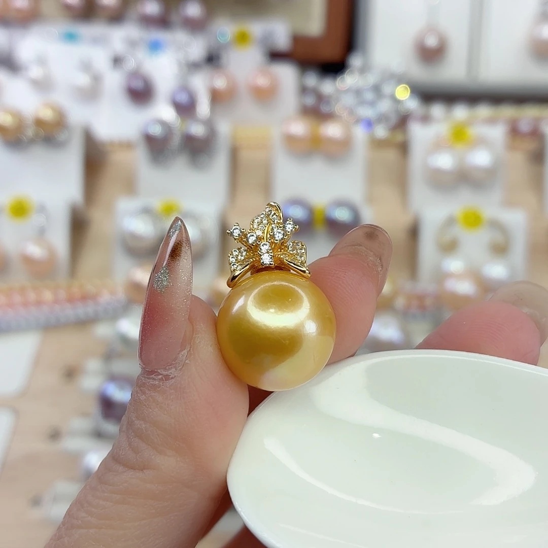 时***梭淡水珍珠颈饰银S925镶嵌