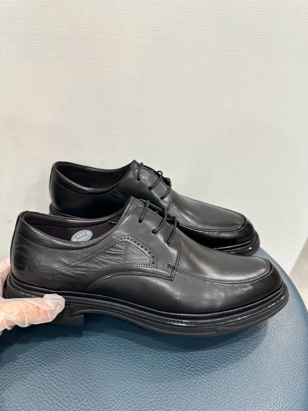 商场同款软牛皮轻商务皮鞋舒适德比鞋通勤男士皮鞋