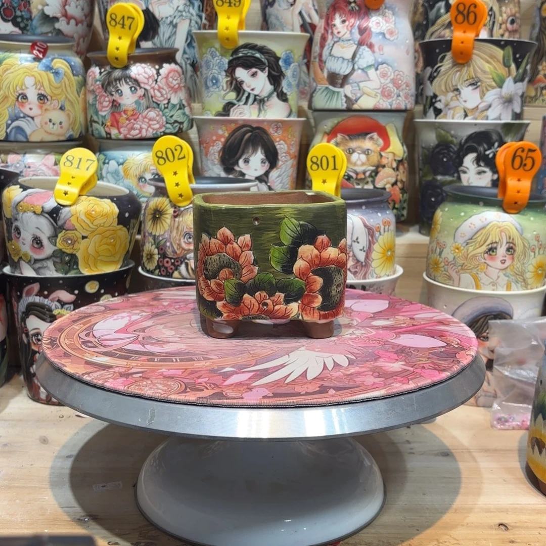 景德镇手绘花盆陶瓷9/9