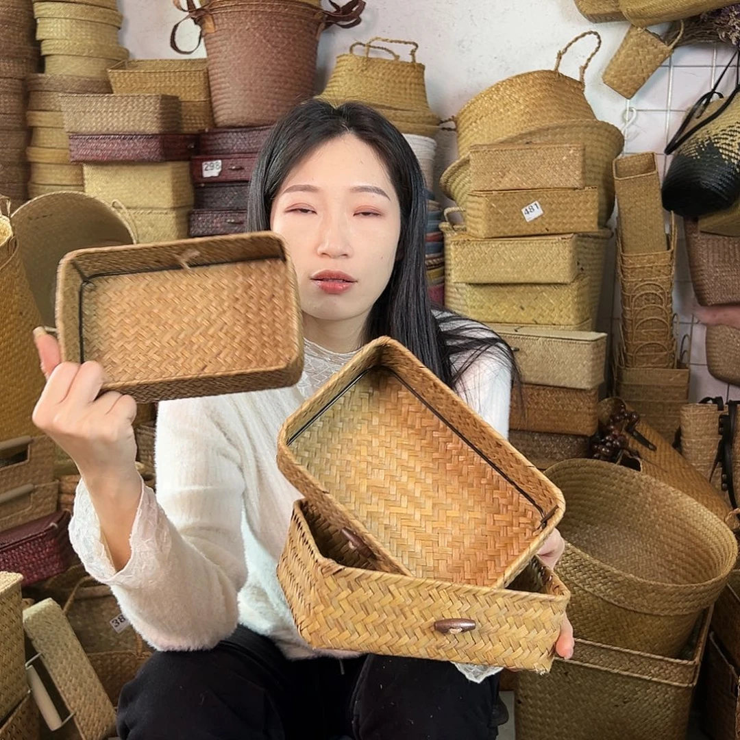 草编草编包/草编收纳盒微瑕疵