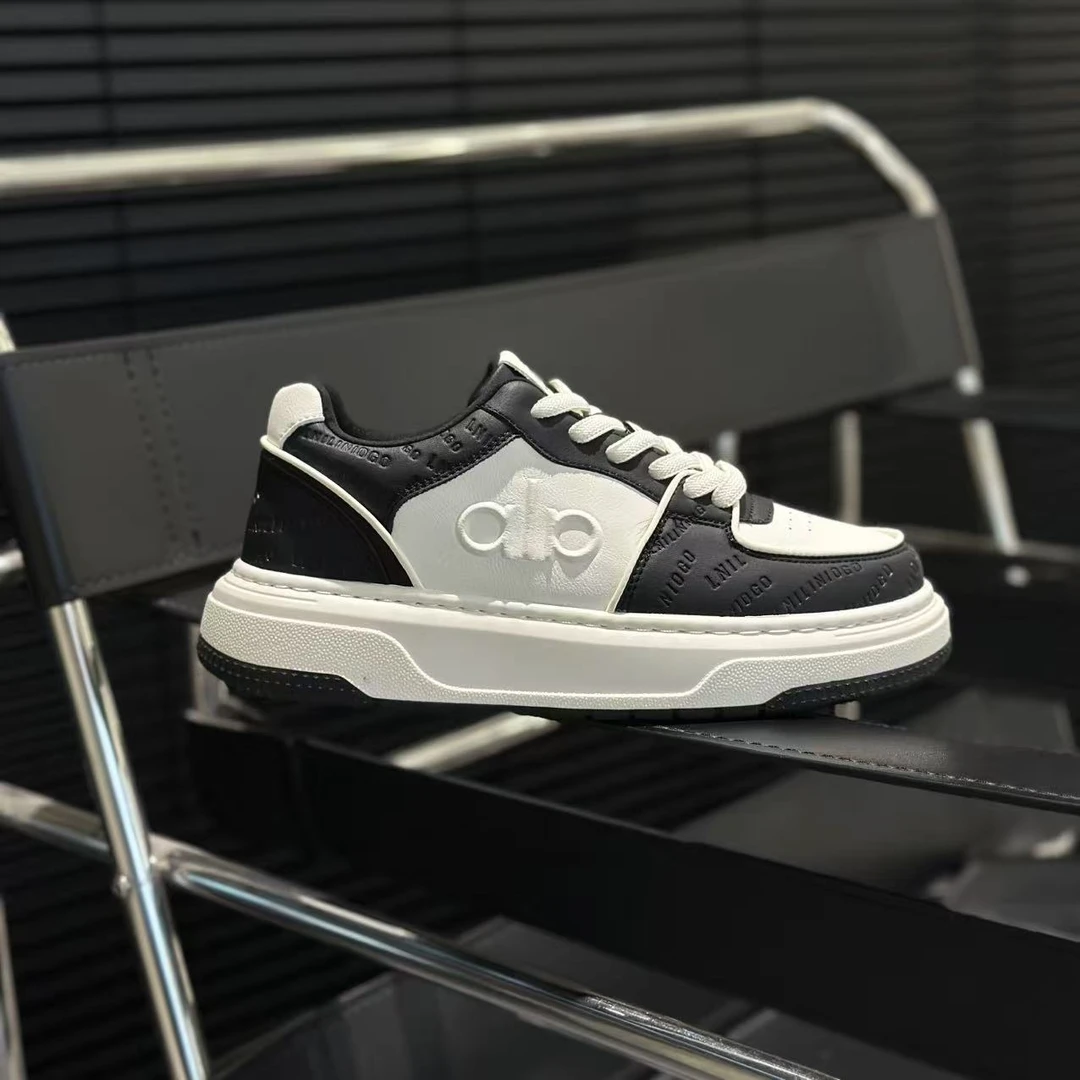 【拒绝冲动消费】韩版潮流百搭男鞋黑白低帮休闲板鞋厚底轻便小白鞋