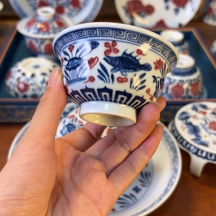 摆件景德镇茶器百宝箱