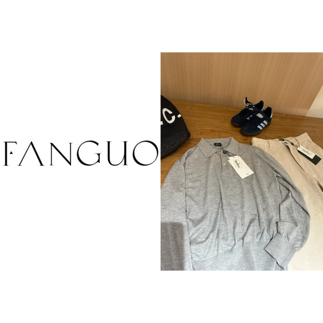 【蛋家】八奶！高品！老钱风炒细支羊绒混纺纱线Polo衫针织衫  21130