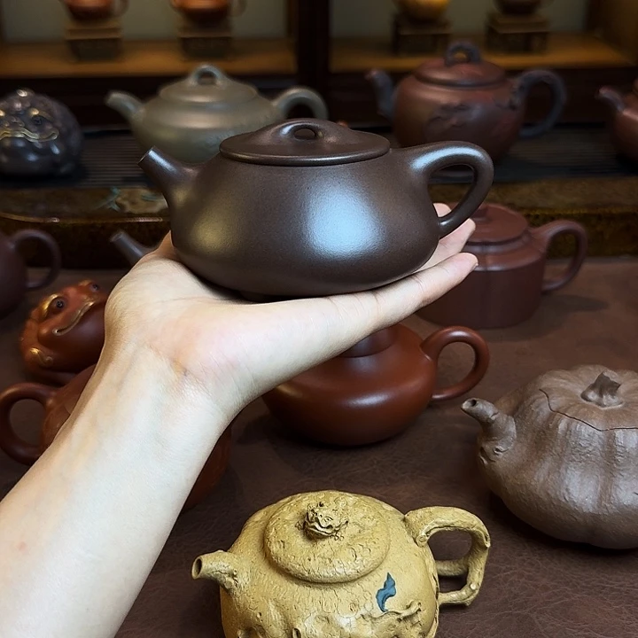 茶壶紫砂L*森景舟石瓢，紫泥