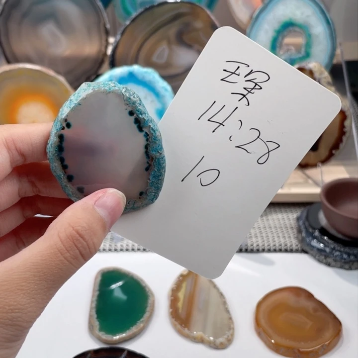吊坠琛巴西玛瑙原石切片