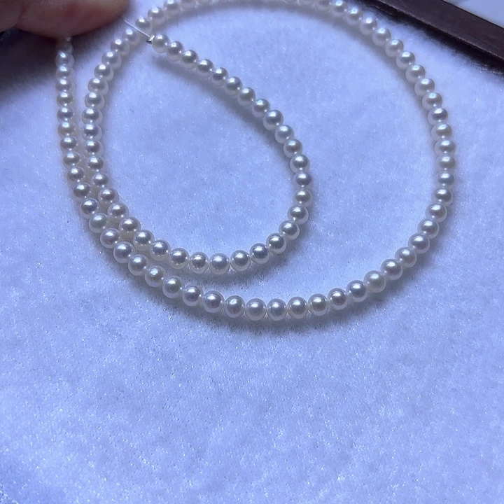 淡水珍珠银S925镶嵌颈饰