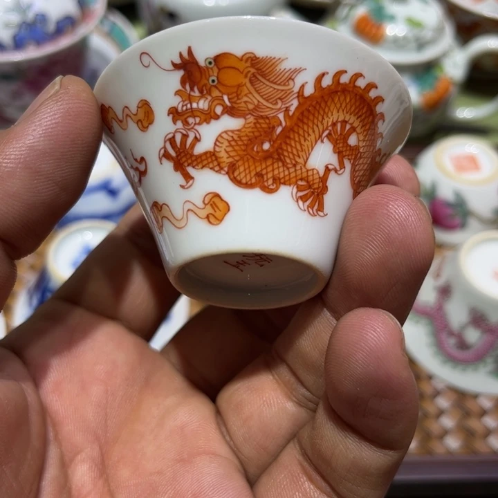 纯手绘精品盖碗杯