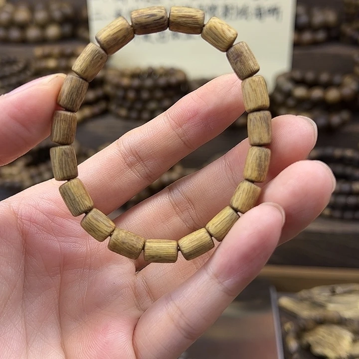 沉香沉香碎屑06桶珠单圈