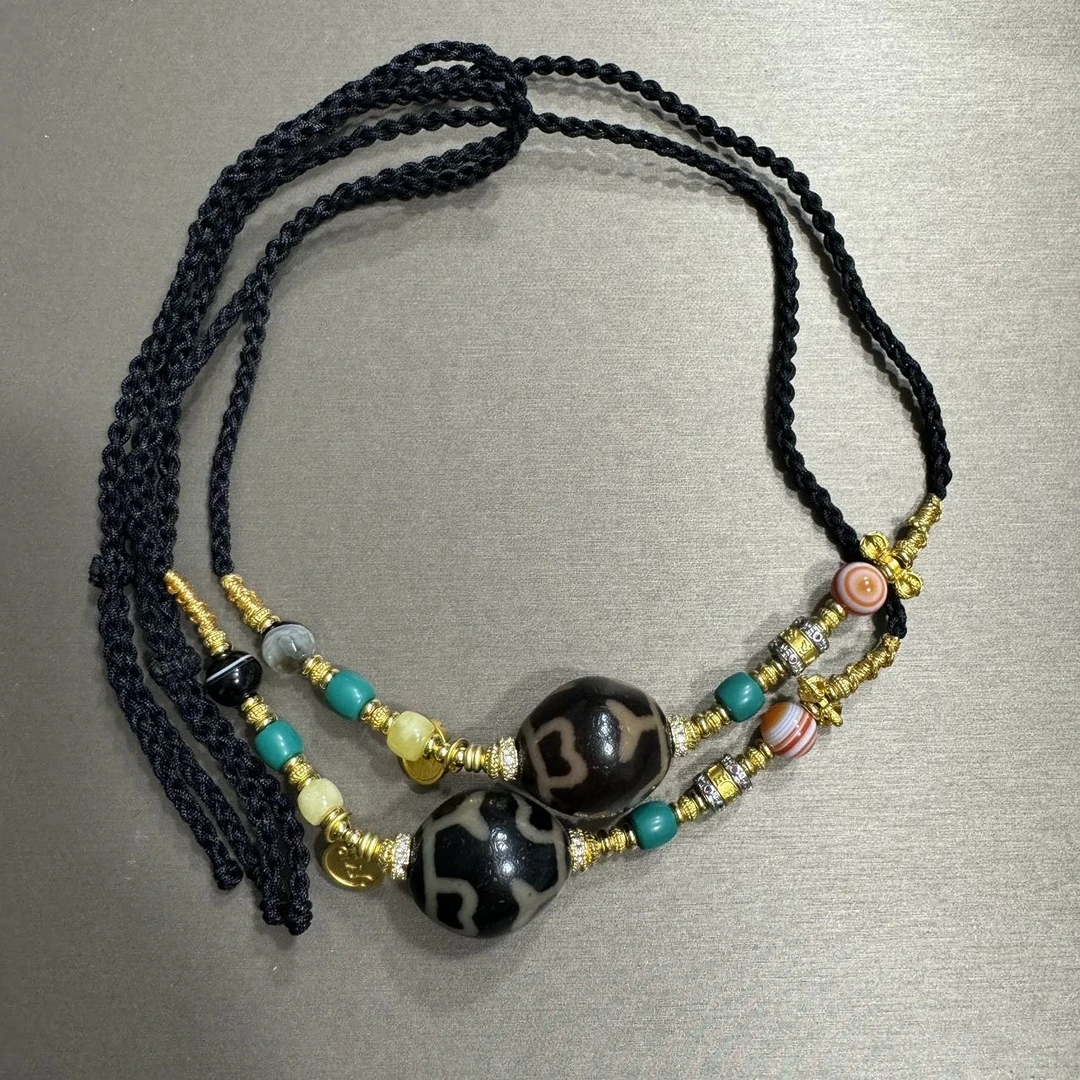 【曹美丽精选】 H11284-玛瑙diy脖挂（佛心四）-多样性发其一-22x18mm