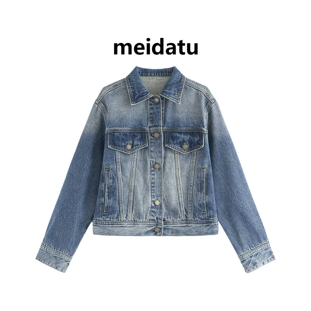 美哒兔（荒野牛仔）复古港风短款牛仔外套（小个子版）CZ433-259