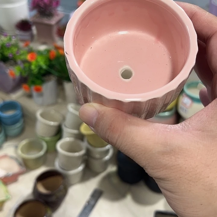 微瑕陶瓷花盆满9.9发