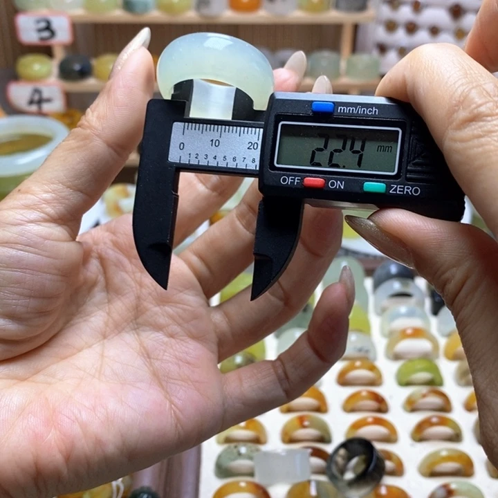 涂***T未镶嵌岫玉戒指岫玉精品指环内径 22.4