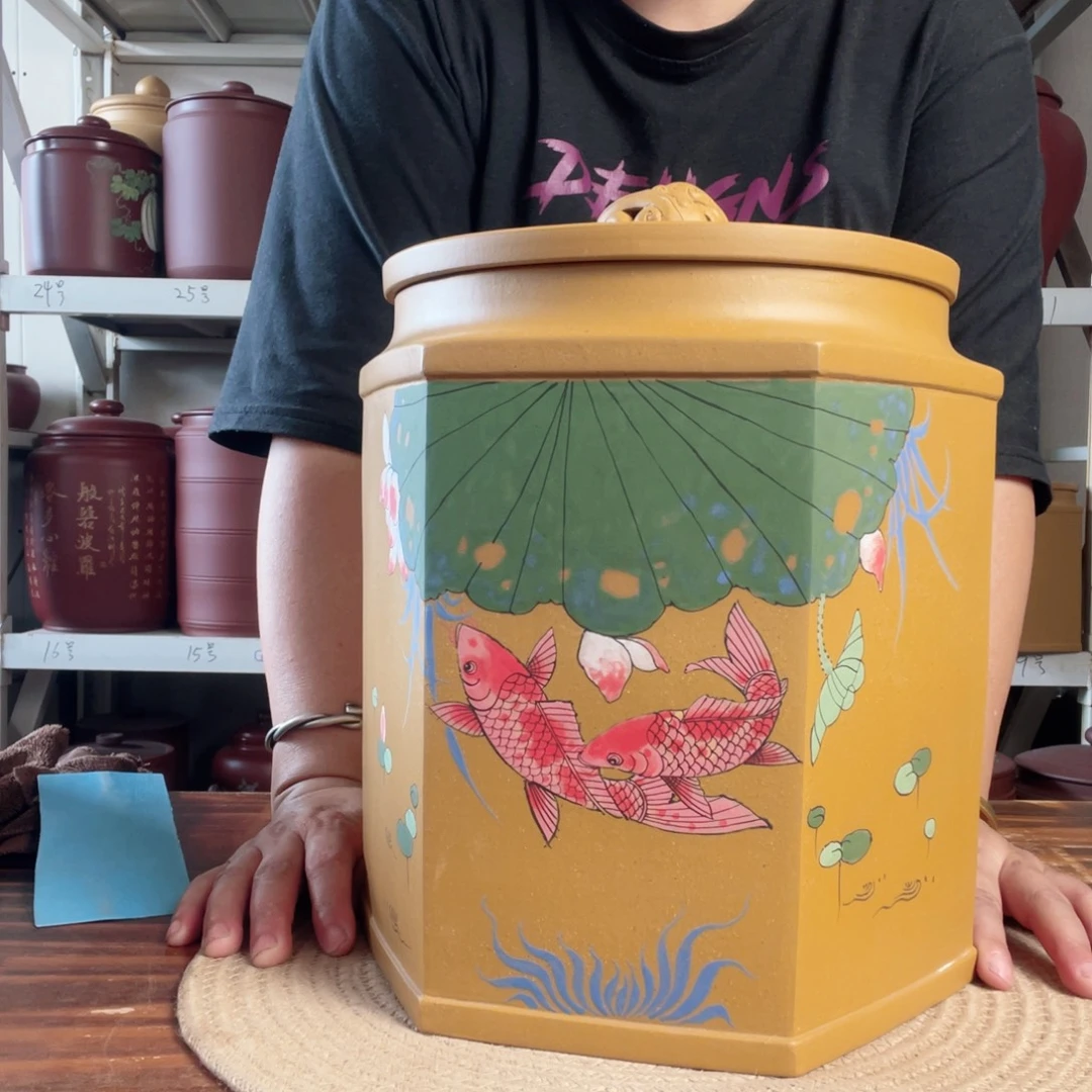 紫砂茶叶罐今天晚上