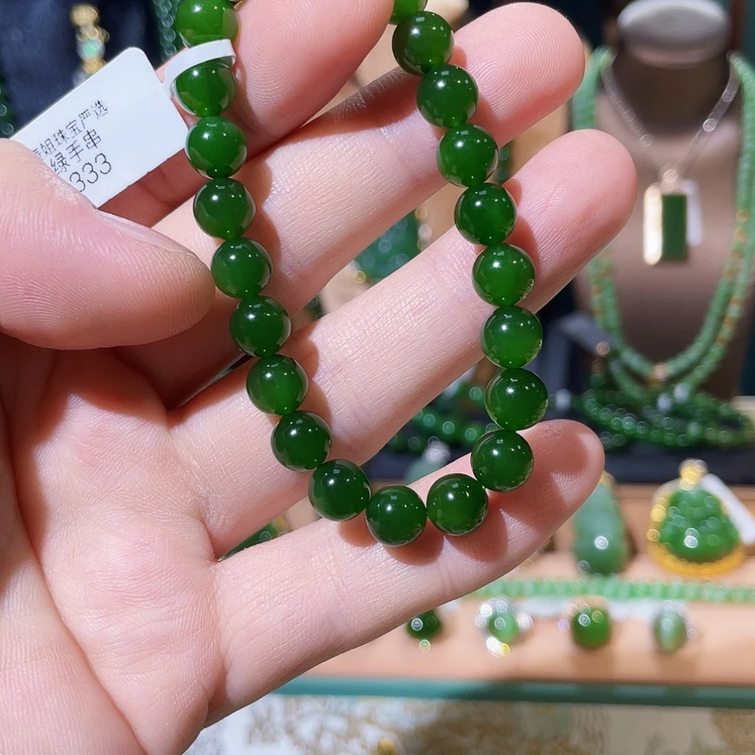 和田玉（碧玉）未镶嵌手串