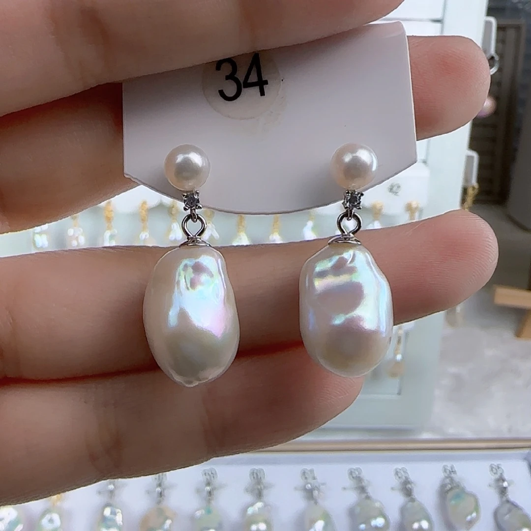 淡水珍珠耳饰未镶嵌E****e