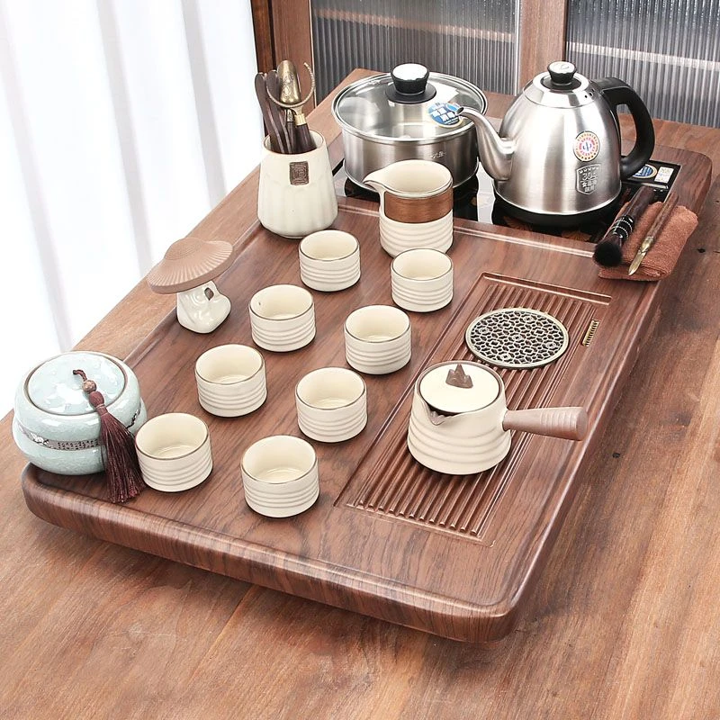 茶盘整套全自动一体套装实木家用新款客厅泡茶茶海功夫茶水壶茶具