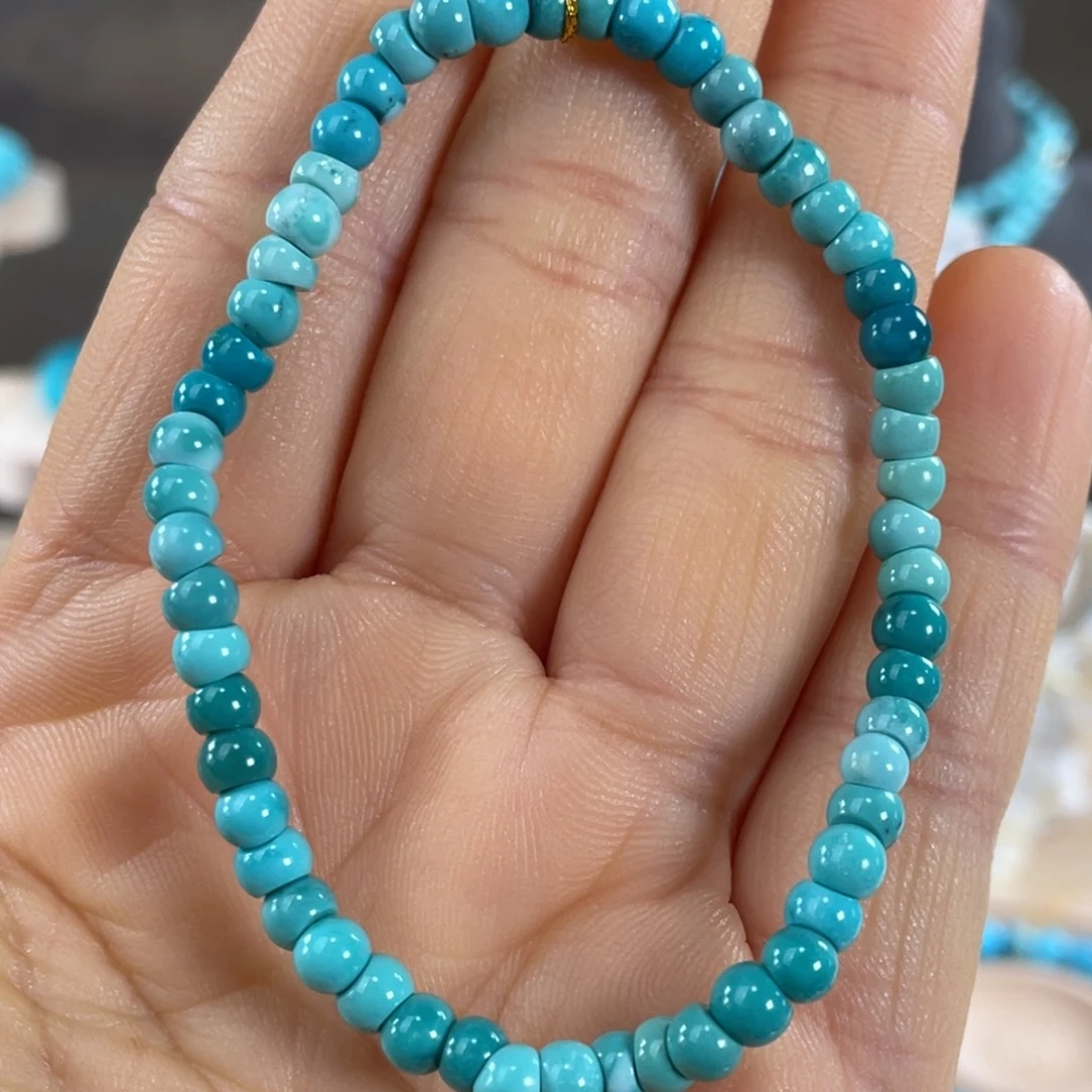 绿松石未镶嵌套链高瓷大肠新款