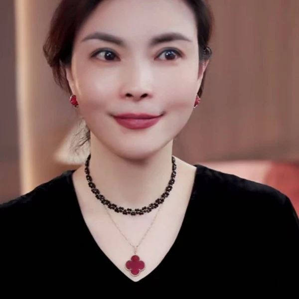 铜合金项链 精致四叶草吊坠项链S26P061912 仅有坠子  不含链子