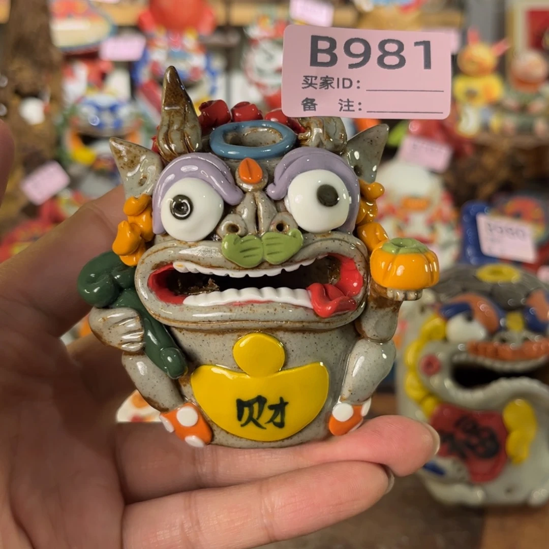 泥塑纯手工茶宠摆件