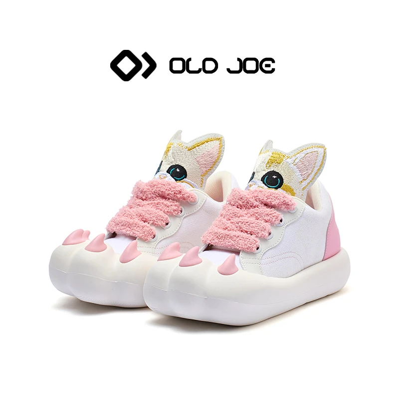 OLD JOE/老乔猫爪鞋子女款爆款2025新款夏季帆布鞋透气舒适厚底鞋