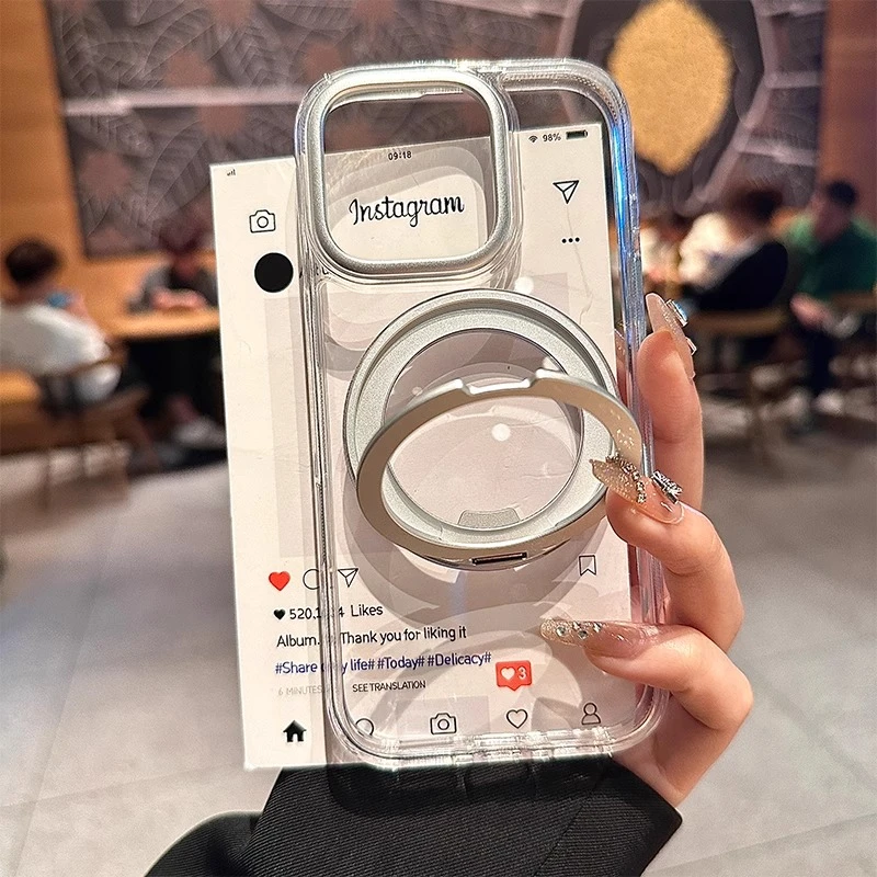 磁吸充电适用iPhone16promax手机壳新款14透明16pro磨砂17promax