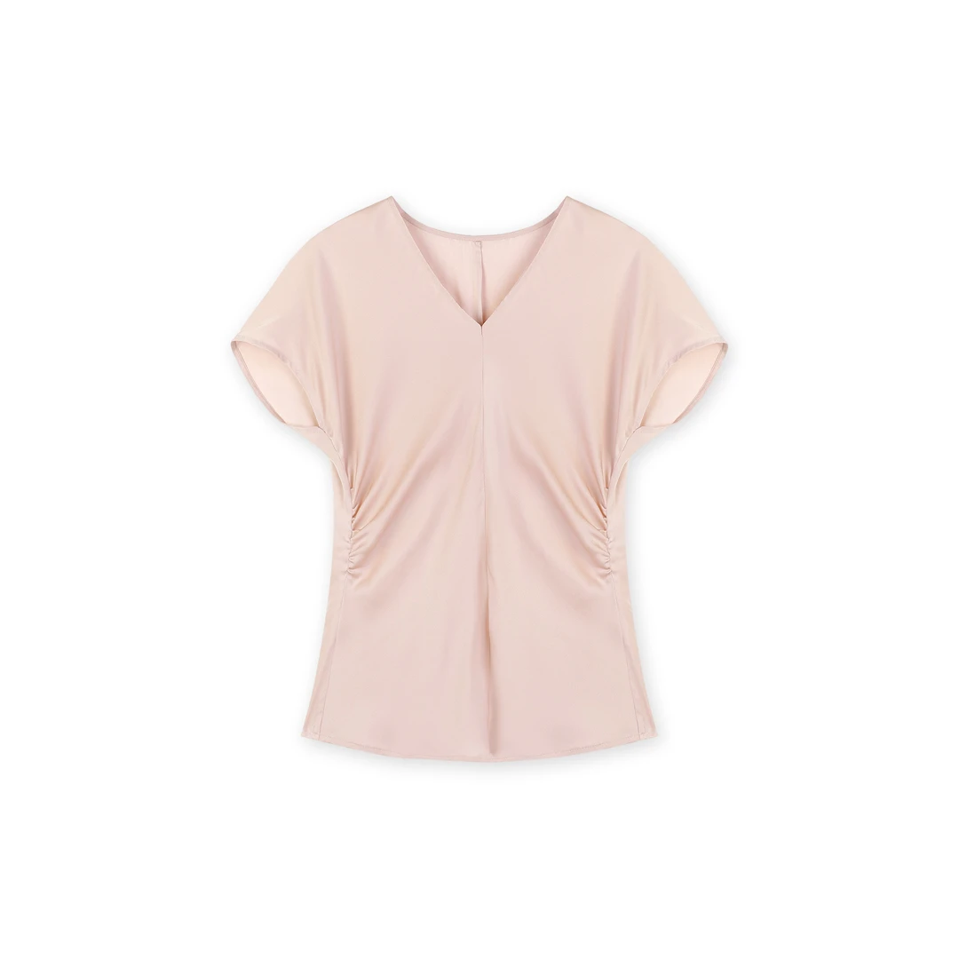 【周渔】（左谜）桑蚕丝上衣CLY-BS2541