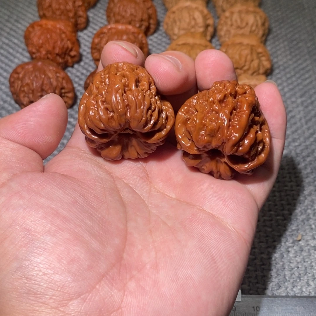 把件文玩核桃39.39.36平谷凹底7